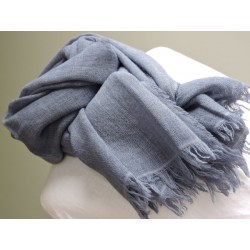 Foulard bleu aspect lin - Miss Terre | Madame Framboise