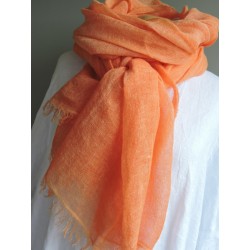 Apricot linen scarf  - Miss Terre | Madame Framboise