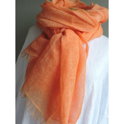 Foulard abricot en lin  - Miss Terre | Madame Framboise