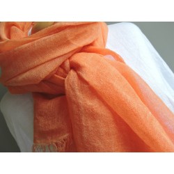 Apricot linen scarf  - Miss Terre | Madame Framboise