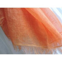 Apricot linen scarf  - Miss Terre | Madame Framboise