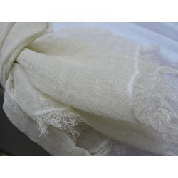 Ivory linen scarf - Miss Terre | Madame Framboise