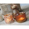 Glass candle jar - Orange | Madame Framboise