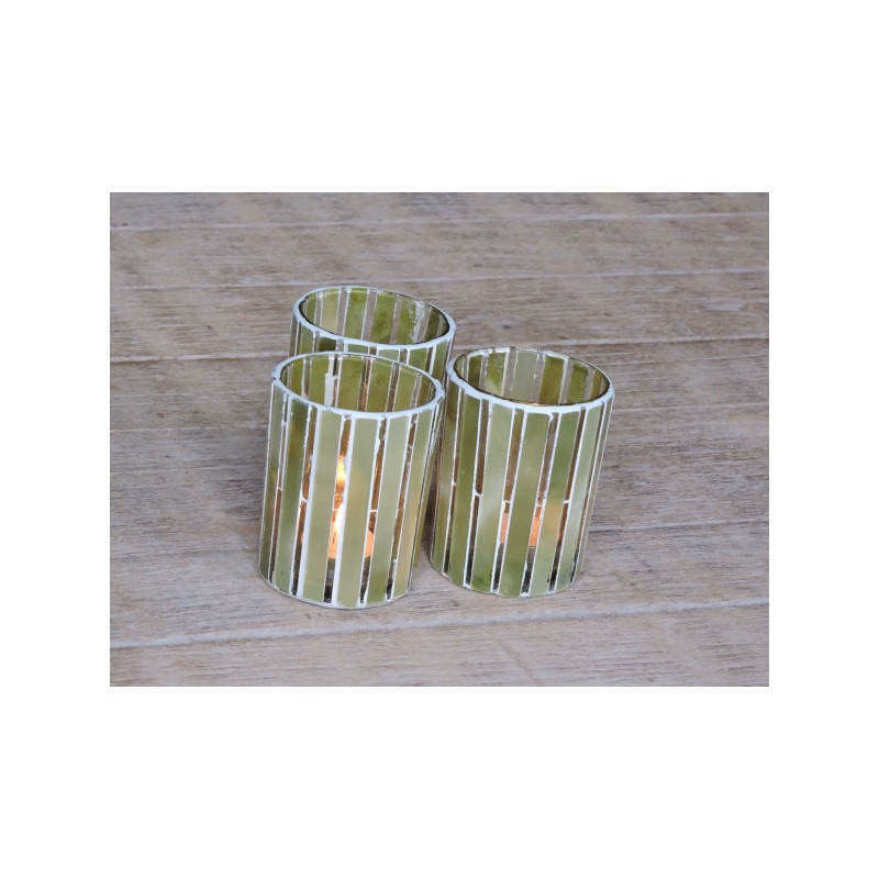 Glass candle jar - Green | Madame Framboise