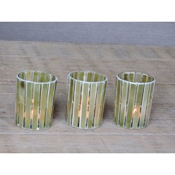 Glass candle jar - Green | Madame Framboise