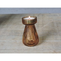 Stem vase/photophore - Ambre | Madame Framboise