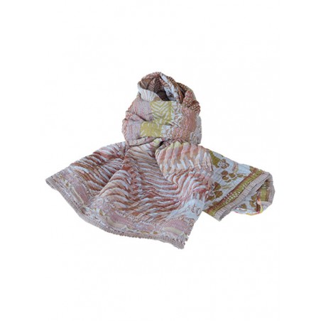 Foulard en coton bio Létol - Chaï Latte | Madame Framboise