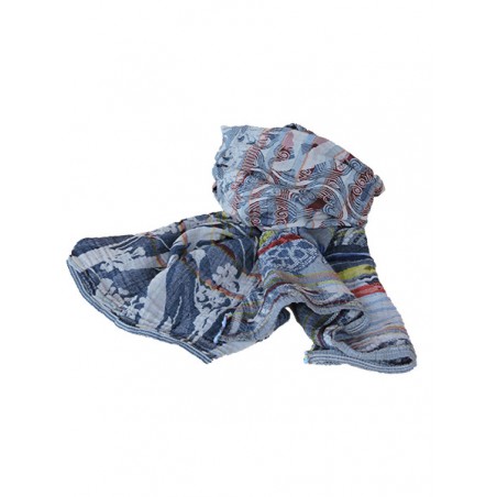 Foulard en coton bio Létol - Jeans Tonique | Madame Framboise Foulard en coton bio Létol - Jeans Tonique | Madame Framboise