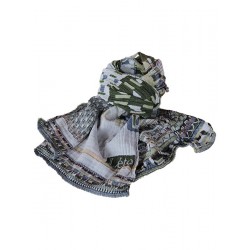 Organic cotton scarf Létol - Kaki 2022 | Madame Framboise