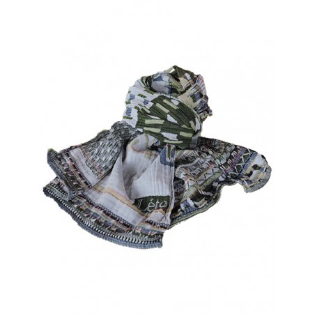 Foulard en coton bio Létol - Kaki 2022 | Madame Framboise Foulard en coton bio Létol - Kaki 2022 | Madame Framboise