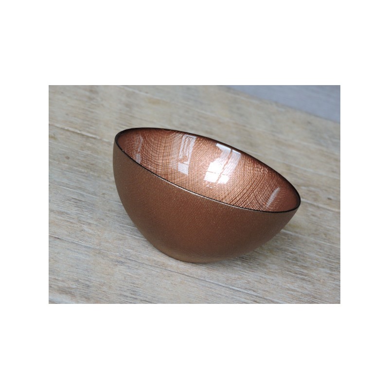 Glass bowl - Copper | Madame Framboise