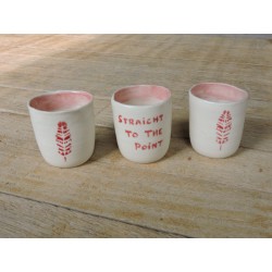 Set of 3 porcelain cups | Madame Framboise