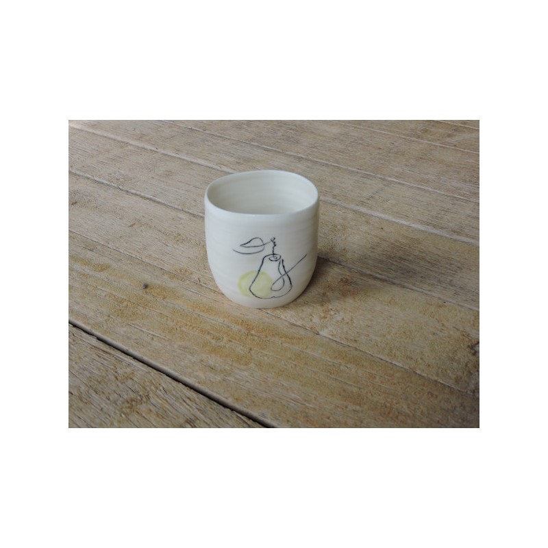 Porcelain cup - Pear | Madame Framboise