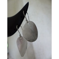 Boucles d'oreilles "feuille d'eucalyptus" - Madame Framboise