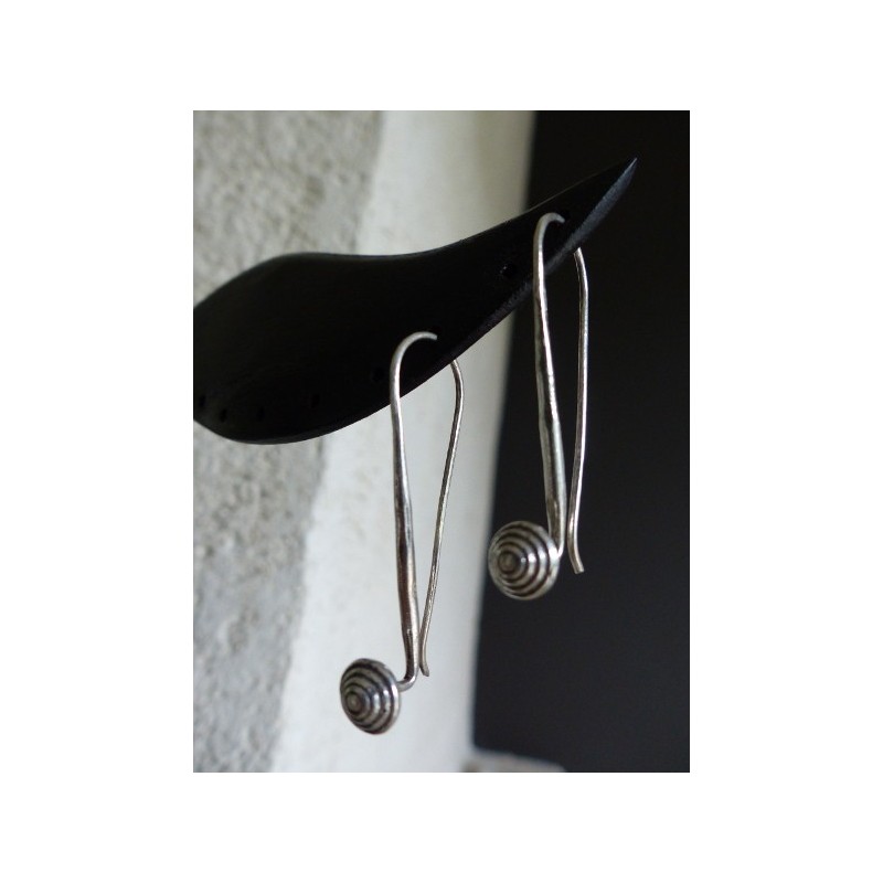 Boucles d'oreilles argent massif - Madame Framboise