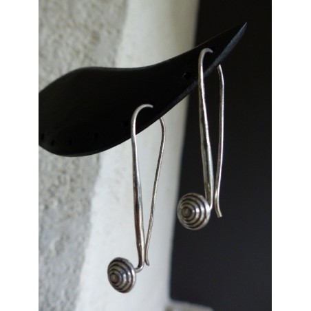 Boucles d'oreilles argent massif - Madame Framboise