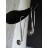 Fine silver earrings - Madame Framboise