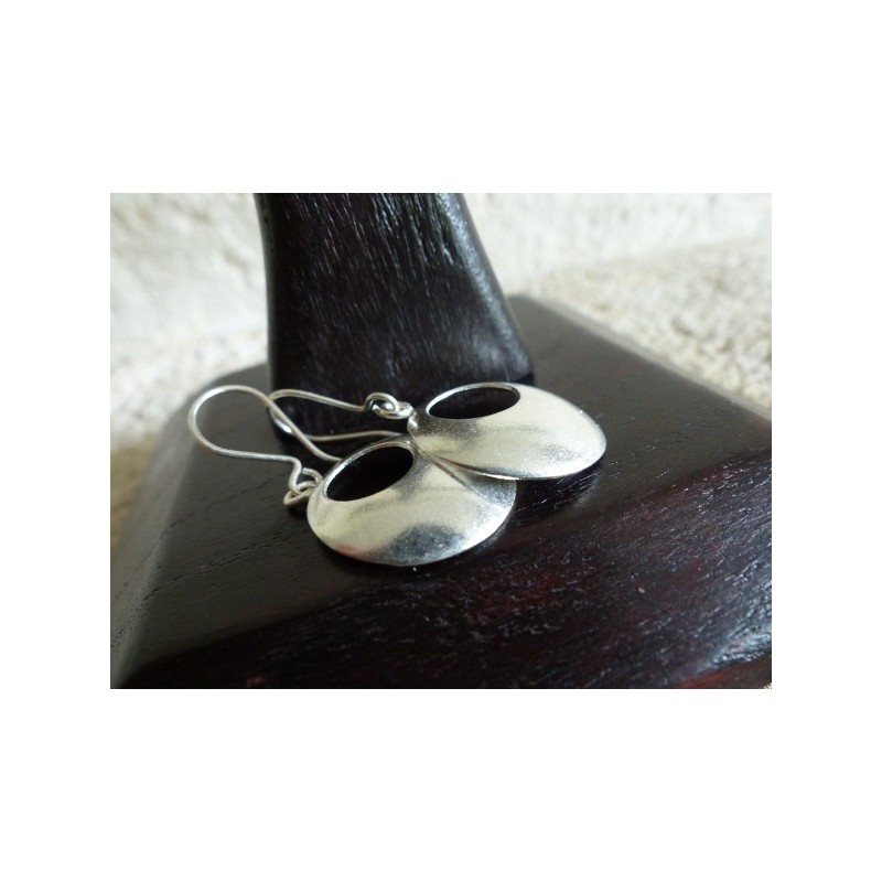 Boucles d'oreilles argent massif - Madame Framboise