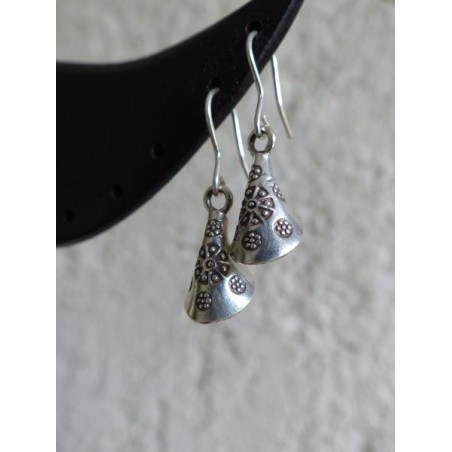 Boucles d'oreilles argent massif - Madame Framboise Boucles d'oreilles argent massif - Madame Framboise