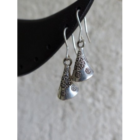 Boucles d'oreilles argent massif - Madame Framboise