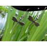 Silver earrings "Dragonfly" - Madame Framboise