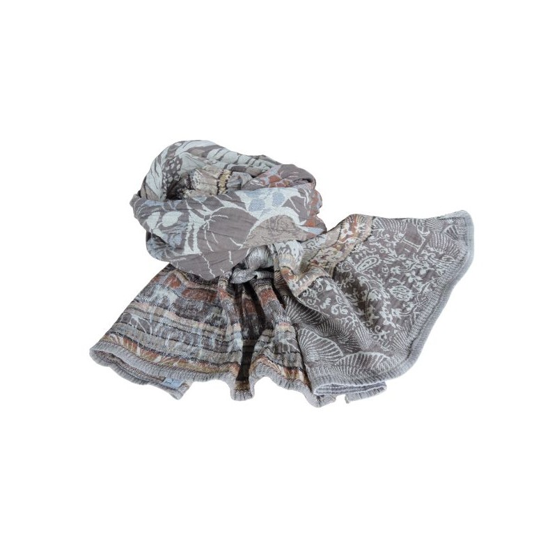 Foulard en coton bio Létol - Crème