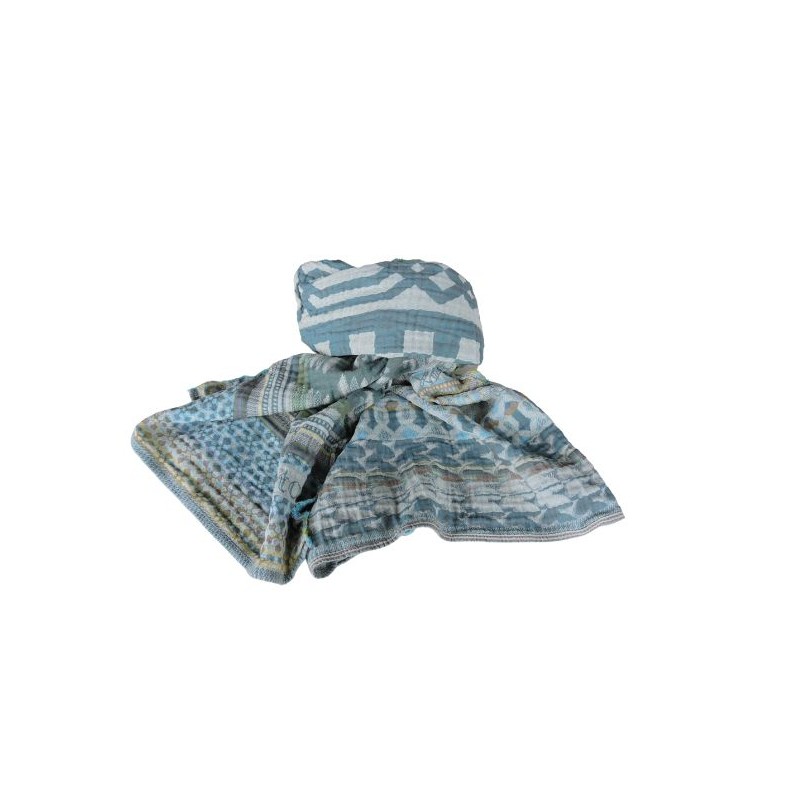 Foulard en coton bio Létol - Céladon