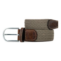 Ceinture tressée - Taupe -...