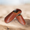 Moroccan slippers man - Cognac