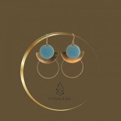 Boucles d'oreilles bleu...