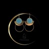 Boucles d'oreilles bleu ciel - 01