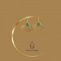 Green earrings - 05