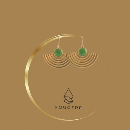 Green earrings - 05