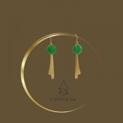 Green earrings - 08