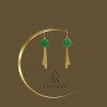 Green earrings - 08