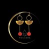 Boucles d'oreilles rouge - 06