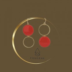Red earrings - 04