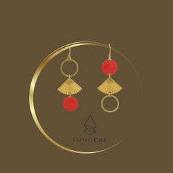 Boucles d'oreilles rouge - 05