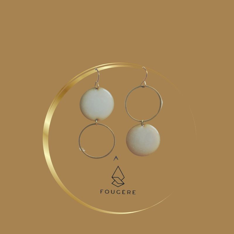 Boucles d'oreilles nacre - 01