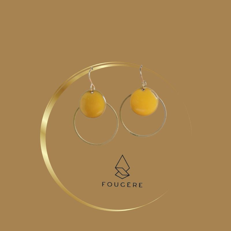 Ocher earrings - 10