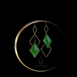 Green earrings - 01
