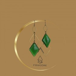 Green earrings - 01