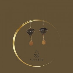 Taupe earrings - 01
