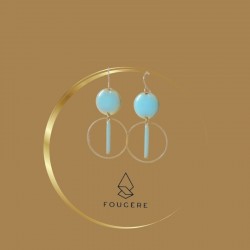 Boucles d'oreilles bleu...