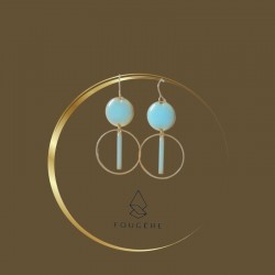 Sky blue earrings - 02