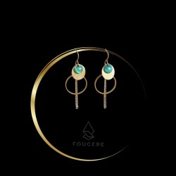 Duck green earrings - 01