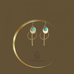 Duck green earrings - 01