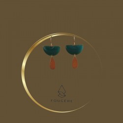 Duck green earrings - 02