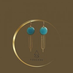 Duck green earrings - 03