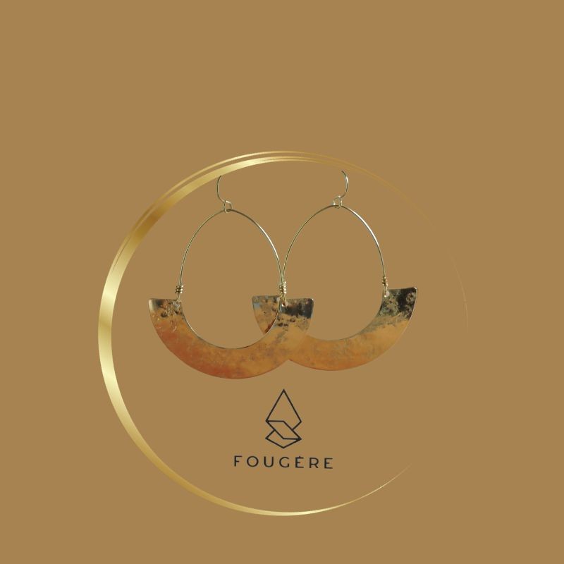 Brass earrings - 03